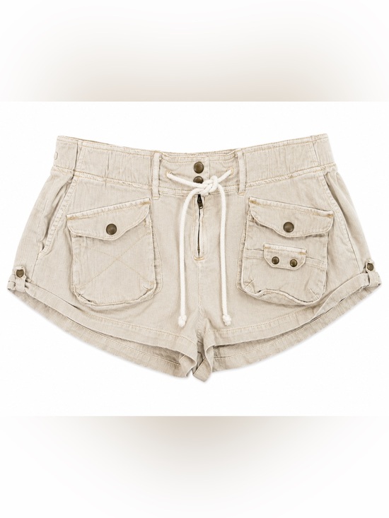 Free People Pants - Free People Waimea Slouchy Cargo Shorts Tea Cream Utility Boho S